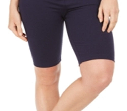 Shorts de ciclismo femininos para ioga Style &amp; Co, azul, tamanho grande