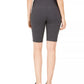 Shorts de ciclismo femininos para ioga Style &amp; Co, cinza, tamanho médio
