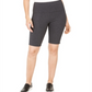 Shorts de ciclismo femininos para ioga Style &amp; Co, cinza, tamanho médio