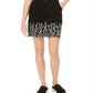 Saia-calça feminina Karen Scott Garden bordada, preta, tamanho 6