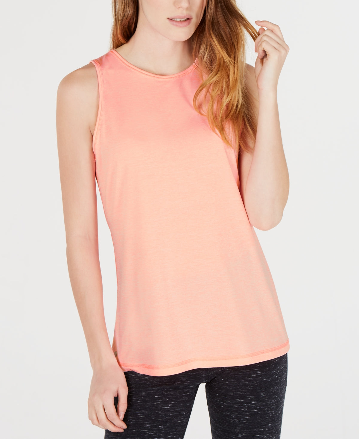 ID Ideology Regata Feminina Essentials Mesclada com Costas Abertas Laranja Tamanho GG