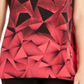 Blusa túnica feminina Alfani com estampa geométrica e decote em V, 2 tons, preta, tamanho extragrande