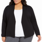 Casaco suéter feminino Alfani Full Needle preto tamanho 2X