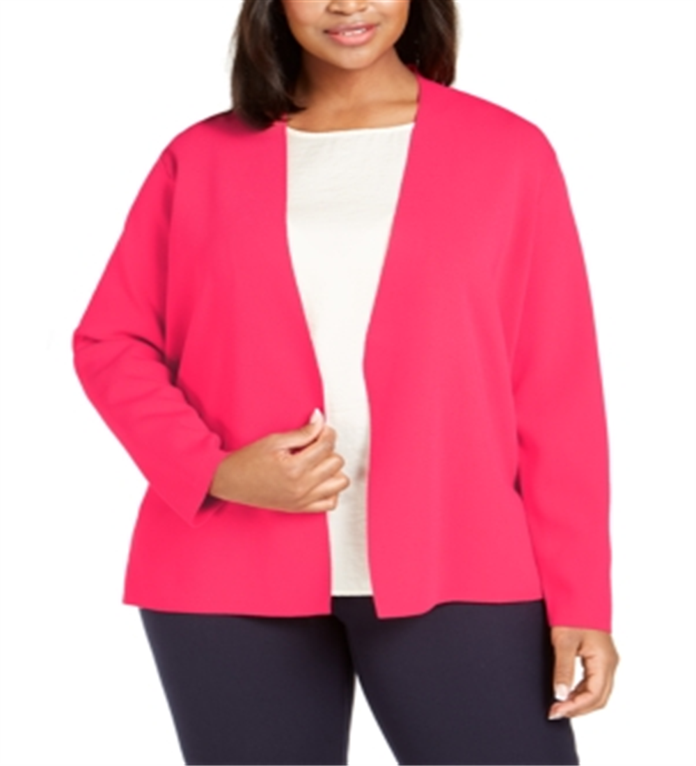 Casaco suéter feminino Alfani Full Needle vermelho tamanho 2X