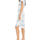 Vestido feminino com decote redondo e tie-dye da INC International Concepts, azul, tamanho extragrande