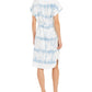 Vestido feminino com decote redondo e tie-dye da INC International Concepts, azul, tamanho XX-grande