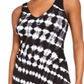 Vestido sem mangas feminino tie-dye da INC International Concepts, preto, tamanho médio