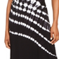 Vestido sem mangas feminino tie-dye da INC International Concepts, preto, tamanho médio