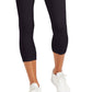 ID Ideology Leggings femininas de cintura alta com bolso lateral e corte justo, pretas, tamanho X-S