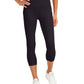 ID Ideology Leggings femininas de cintura alta com bolso lateral e corte justo, pretas, tamanho X-S