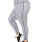 Leggings femininas estampadas Ideology Plus, brancas, tamanho 1X