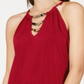 Top feminino com detalhes INC International Concepts, vermelho, tamanho médio