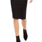 Vestido justo feminino Bar III MIDI liso preto tamanho pequeno