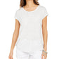 Blusa estampada feminina Style &amp; Co cinza tamanho X-Large