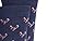 BAR III Women's Navy Pink Arch Support Crew Socks