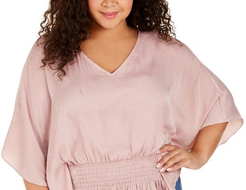 Blusa Alfani Plus Size Feminina Rosa Tamanho 1X