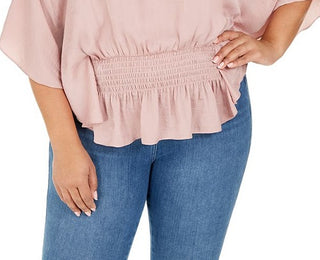Blusa Alfani Plus Size Feminina Rosa Tamanho 1X