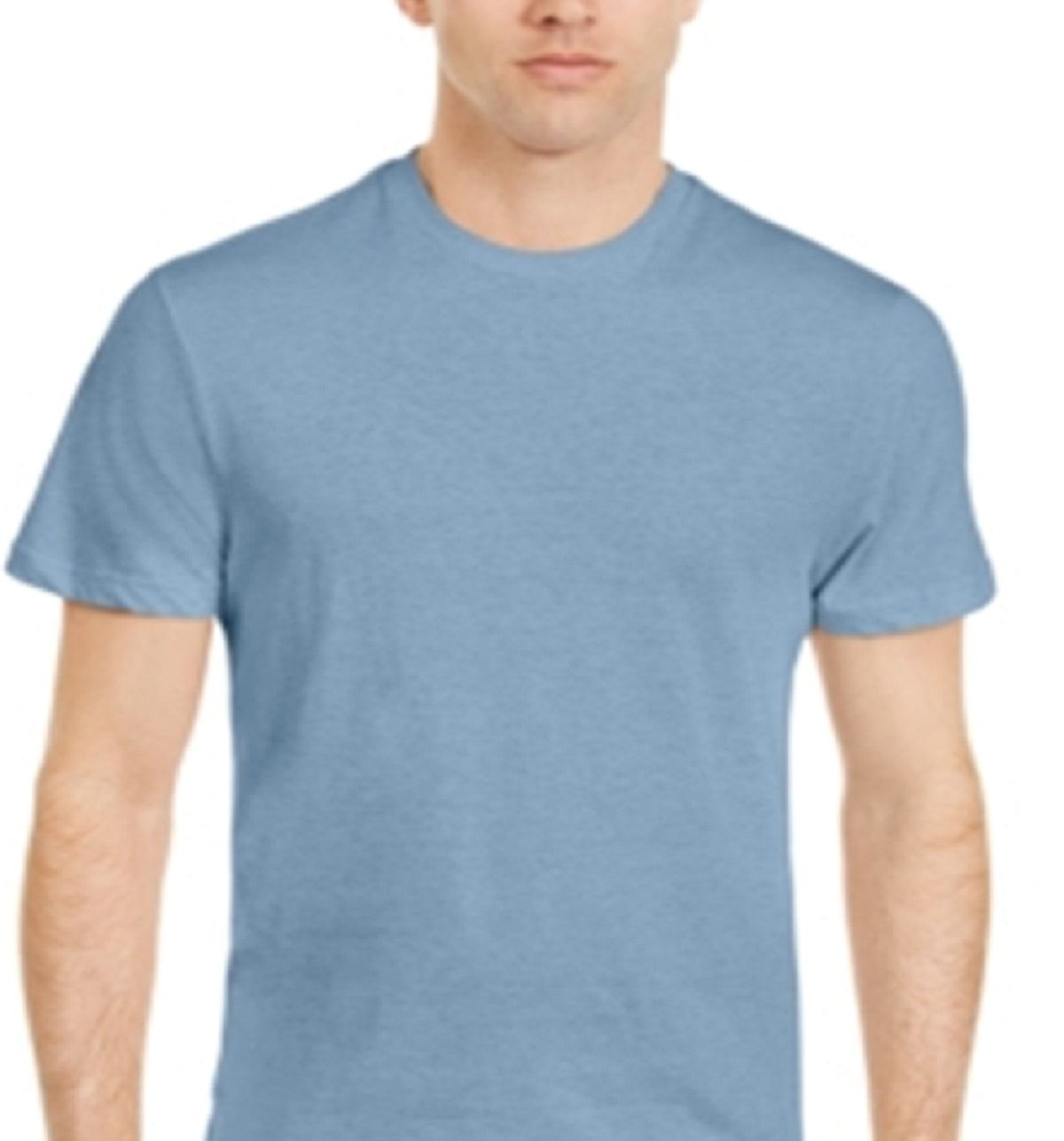 Camiseta masculina de algodão com gola redonda Alfani, azul, tamanho pequeno