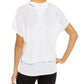 Camiseta feminina ID Ideology Fitness Workout, branca, tamanho XX-G