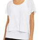Camiseta feminina ID Ideology Fitness Workout, branca, tamanho XX-G
