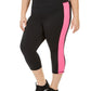 Legging Capri Colorblocked Feminina ID Ideology Rosa Tamanho 3X