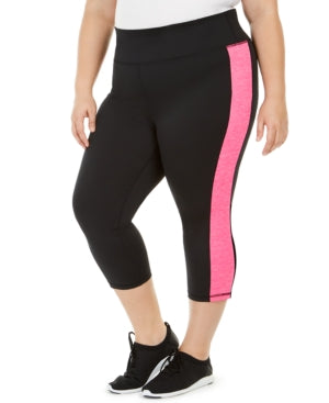 Legging Capri Colorblocked Feminina ID Ideology Rosa Tamanho 3X
