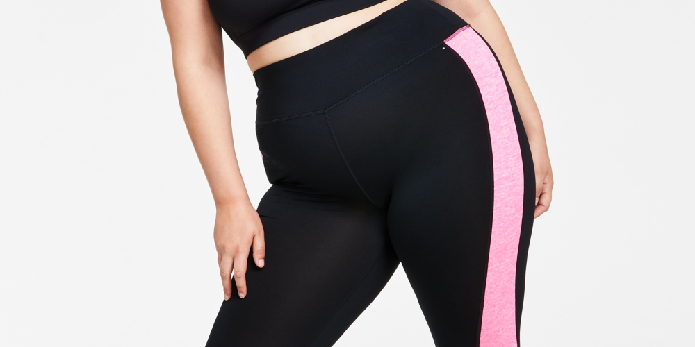 Legging Capri Colorblocked Feminina ID Ideology Rosa Tamanho 3X