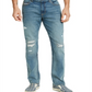Calça jeans Knickerbocker masculina Sun + Stone, corte reto, azul, tamanho 34x32