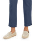 Calça Chino Feminina Estilo &amp; Co Reta Azul Tamanho 10