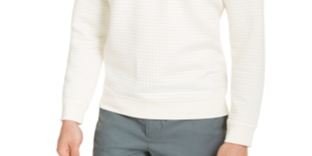 Suéter acolchoado masculino Alfani bege tamanho GG