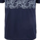 Camiseta masculina listrada Sun + Stone, azul, tamanho grande