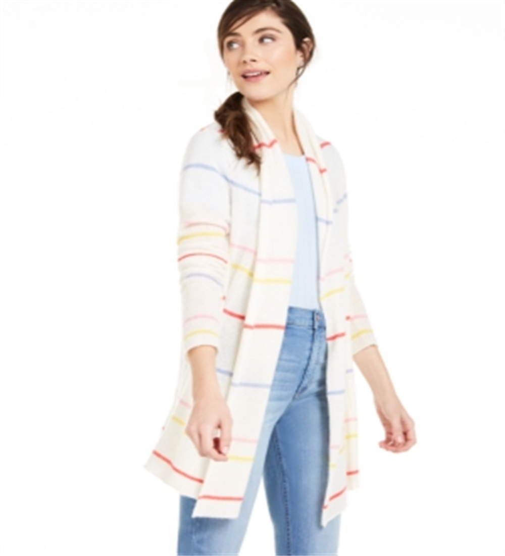 Cardigan de cashmere Charter Club branco tamanho GG