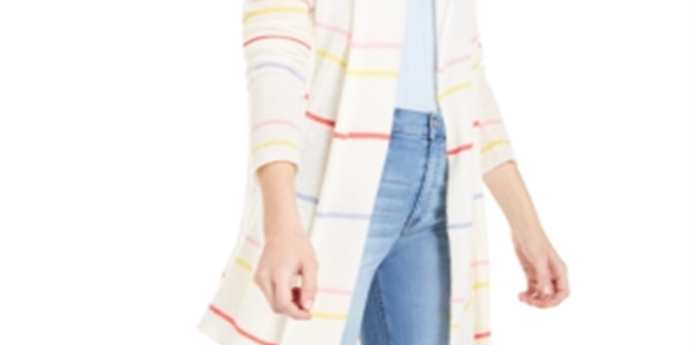 Cardigan de cashmere Charter Club branco tamanho GG