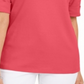 Karen Scott Blusa Feminina Gola Canoa Manga Cotovelo Coral Tamanho XS