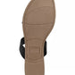 Sandálias femininas Sun + Stone Easten Slide pretas tamanho 7 M