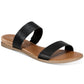Sandálias femininas Sun + Stone Easten Slide pretas tamanho 7 M