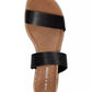 Sandálias femininas Sun + Stone Easten Slide pretas tamanho 7 M