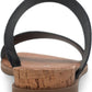 Sandálias femininas Sun + Stone Easten Slide pretas tamanho 9 M