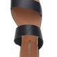 Sandálias femininas Sun + Stone Easten Slide pretas tamanho 9 M