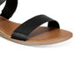 Sandálias femininas Sun + Stone Easten Slide pretas tamanho 10 M