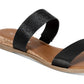 Sandálias femininas Sun + Stone Easten Slide pretas tamanho 11 M