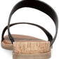 Sandálias femininas Sun + Stone Easten Slide, pretas, tamanho 12 M