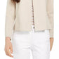 Cardigan feminino Charter Club com um botão, marrom, tamanho XX-G