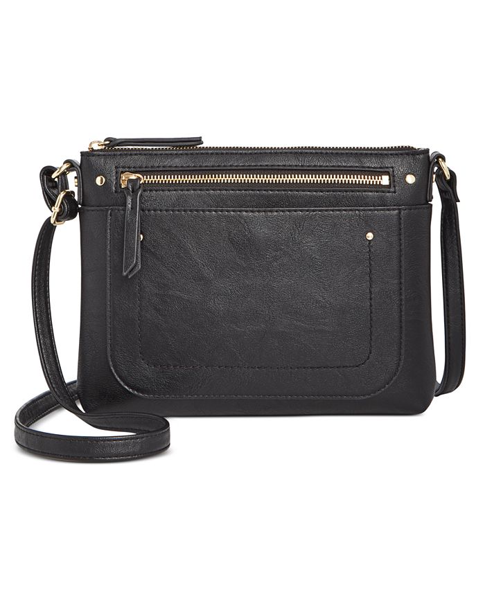 INC International Concepts Riverton East West Crossbody feminino, preto, tamanho regular