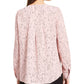 Blusa feminina Alfani com estampa abstrata e drapeada, rosa, tamanho X-S