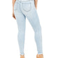 Calça jeans skinny feminina Curvy Rip &amp; Repair da INC International Concepts, azul, tamanho 10