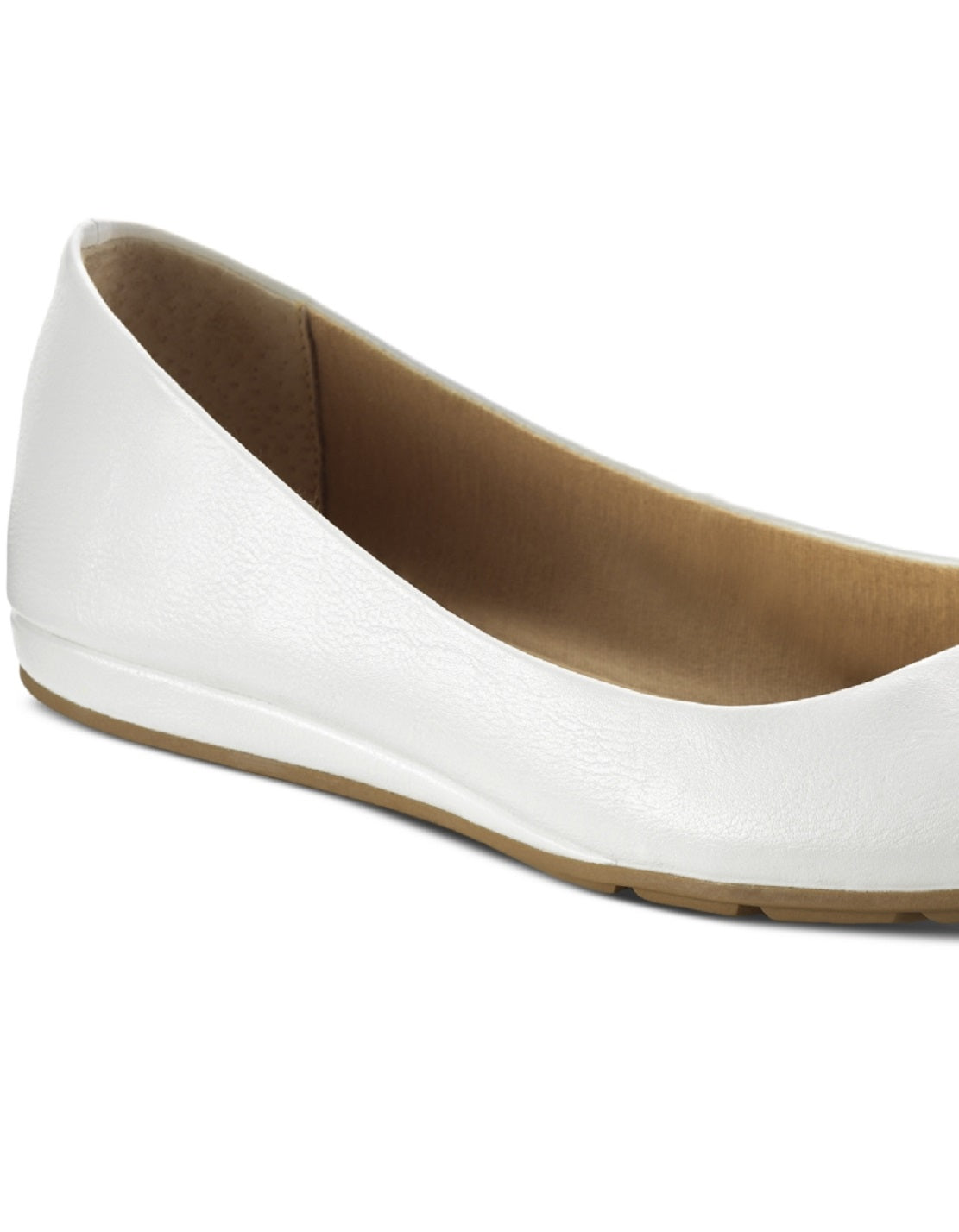 Sapatos baixos Eliana femininos Sun + Stone, brancos, tamanho 7 M