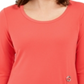Túnica feminina com acabamento em ferragens JM Collection laranja tamanho XX-G