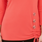 Túnica feminina com acabamento em ferragens JM Collection laranja tamanho XX-G