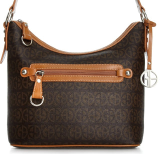 Giani Bernini Women's Block Signature Hobo Brown Size Regular